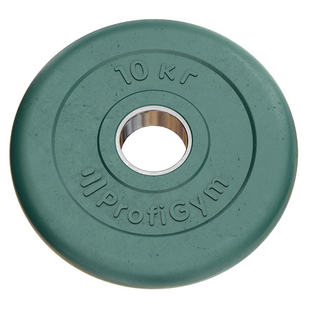 Тренировочный диск Profigym 10 кг цветной