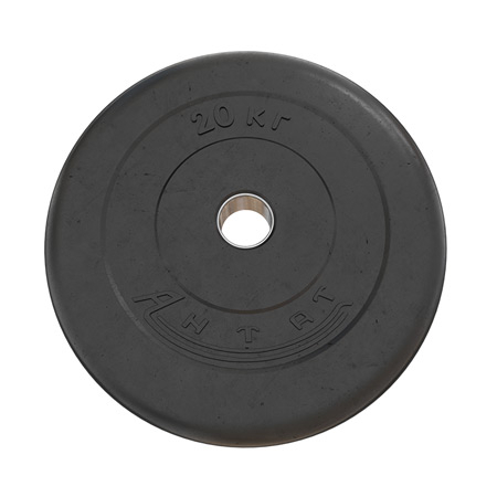 Тренировочный диск Antat 20 кг 26 мм черный